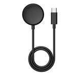 Per cavo di ricarica magnetico Smart Watch con porta di tipo C per orologio Google Pixel, lunghezza: 1 m (nero)