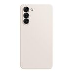 Custodia per telefono in silicone liquido imitazione Samsung Galaxy S23 5G (bianca)