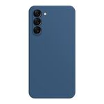 Custodia per telefono in silicone liquido imitazione Samsung Galaxy S23 5G (blu)