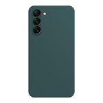 Custodia per telefono in silicone liquido imitazione Samsung Galaxy S23 5G (verde scuro)