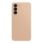 Custodia per telefono in silicone liquido imitazione Samsung Galaxy S23 5G (albicocca)
