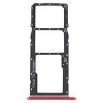 Per ZTE Blade V40 Vita Vassoio scheda SIM + Vassoio scheda SIM + Vassoio scheda Micro SD (rosso)