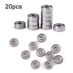 606zz 20pcs Cuscinetti in miniatura Cuscinetti a sfere a gola profonda silenziosi