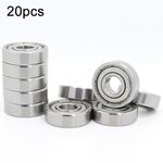 609zz 20pcs Cuscinetti in miniatura Cuscinetti a sfere a gola profonda silenziosi