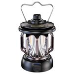 LH-B46 LED Luce per tenda retrò Comoda luce da campeggio con ricarica USB (nera)