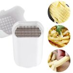 YG-PC01 Tagliapatate a 44 griglie Patatine fritte veloci in acciaio inossidabile tagliate con coperchio (bianco)