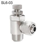 SL6-03 LAIZE Connettore femmina per blocco valvola a farfalla a montaggio rapido in rame nichelato