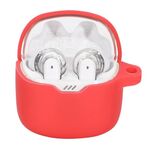 Per JBL Tune Flex Auricolare Custodia protettiva in silicone (rosso)