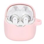 Custodia protettiva in silicone per auricolari JBL Tune Flex (rosa)