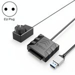 ORICO UTS1 USB 3.0 adattatore HDD SATA da 2,5 pollici con adattatore di alimentazione 12V 2A, lunghezza cavo: 0,3 m (spina UE)