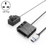 ORICO UTS1 USB 3.0 adattatore HDD SATA da 2,5 pollici con adattatore di alimentazione 12V 2A, lunghezza cavo: 0,5 m (spina UK)