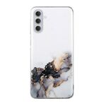 Per Samsung Galaxy S23 + 5G Hollow Marble Pattern Custodia protettiva per telefono con foro preciso in TPU (nero)