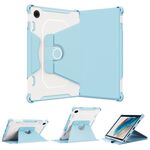 Per Samsung Galaxy Tab A8 10.5 2021 Custodia in pelle per tablet corazzata con rotazione a 360 gradi (blu)