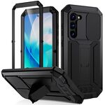 Per Samsung Galaxy S23 5G R-JUST Design per fotocamera scorrevole Life Custodia per telefono antiurto antipolvere impermeabile (nero)