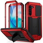 Per Samsung Galaxy S23 5G R-JUST Design per fotocamera scorrevole Life Custodia per telefono antiurto antipolvere impermeabile (rosso)