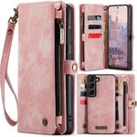 Per Samsung Galaxy S23+ 5G CaseMe 008 Custodia in pelle multifunzionale staccabile (rosa)