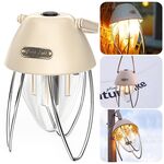 TG-ZP04401 Luce da campeggio retrò Ricaricabile Luce tricolore per tenda (beige)