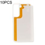 Per Samsung Galaxy S22 5G Custodia per telefono in vetro a trasferimento termico da 10 pezzi (trasparente)