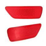 1 paio per Jeep Grand Cherokee 2011-2018 Riflettore lampada paraurti posteriore auto 57010720AC 57010721AC (rosso)