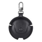 Custodia protettiva per auricolari in pelle per Huawei FreeBuds 4i / 5i Business con gancio (nero)