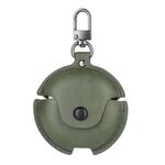 Custodia protettiva per auricolari in pelle per Huawei FreeBuds 4i / 5i Business con gancio (verde)