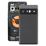 Per il coperchio posteriore della batteria di Google Pixel 6 Pro con cornice centrale (nero)