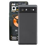 Per il coperchio posteriore della batteria di Google Pixel 6 con cornice centrale (nero)