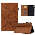 Custodia Smart Tablet in pelle goffrata per Samsung Galaxy Tab S6 Lite P610 (marrone)