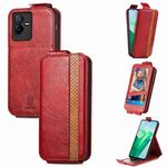 Per vivo T2X Porta carte di credito Porta carte di giunzione verticale Custodia per cellulare in pelle (rossa)
