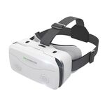 VRSHINECON G15 Helmet Occhiali per realtà virtuale VR Occhiali 3D per telefono da gioco tutto in uno (bianco)