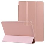 Per Xiaomi Redmi Pad 10.61 2022 Custodia in pelle per tablet a tre pieghe con supporto (oro rosa)