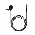 Per SONY D11 D21 Microfono lavalier wireless da 3,5 mm Collare con clip per fotocamera (nero)