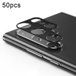 Per Samsung Galaxy S22 Ultra 5G Pellicola in vetro temperato con obiettivo per fotocamera posteriore integrata da 50 pezzi (nero)