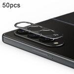 Per Samsung Galaxy Z Fold3 5G Pellicola in vetro temperato con obiettivo per fotocamera posteriore integrata da 50 pezzi (nero)