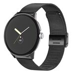 Per Google Pixel Watch Cinturino per orologio in metallo a maglia fine con fibbia Milano (nero)
