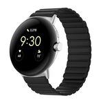 Per Google Pixel Watch Cinturino magnetico in silicone a due sezioni (nero)