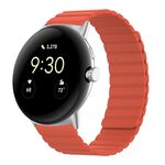 Per Google Pixel Watch Cinturino magnetico in silicone a due sezioni (rosso)