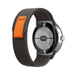 Per Google Pixel Watch Loop Black Connector Cinturino in nylon (grigio nero)