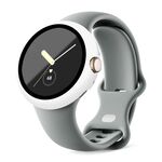Per Google Pixel Watch Custodia protettiva per orologio integrata con cornice per PC smerigliata (bianca)
