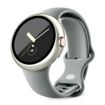 Per Google Pixel Watch Custodia protettiva per orologio integrata con cornice per PC smerigliata (Starlight Silver)