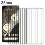 Per Google Pixel 7 Pro 25pcs Pellicola in vetro temperato a schermo intero con bordo curvo 3D