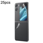 Per OPPO Find N2 Flip 25 pezzi Protezione per la schiena a schermo intero Pellicola idrogel antideflagrante