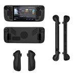 Per Steam Deck V3 Custodia protettiva in silicone antiscivolo per console tascabili (nero)