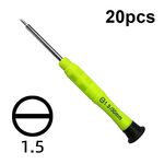 20pcs mini cacciavite antiscivolo strumenti di manutenzione per lo smontaggio del telefono cellulare, serie: 1,5 dritto