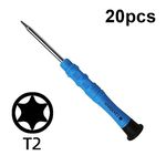 20pcs mini cacciavite antiscivolo strumenti di manutenzione per lo smontaggio del telefono cellulare, serie: T2