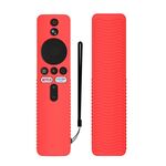 Per Xiaomi 4K TV Stick Y48 Custodia protettiva in silicone anti-caduta per telecomando (rosso)