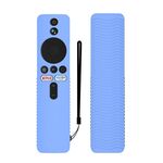 Per Xiaomi 4K TV Stick Y48 Custodia protettiva in silicone anti-caduta per telecomando (blu luminoso)