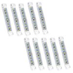 MK-224 10pcs 12-24V Camion Rimorchio 9LED Luce Laterale Fanale Posteriore Luce di Segnalazione (Bianco)