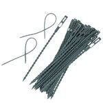 Fascette multiuso per piante da giardino a lisca di pesce, lunghezza: 13 cm/50 pezzi