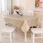 Tovaglia da tavolino PEVA resistente all'olio e all'acqua, dimensioni: 152x152 cm (abbronzatura)